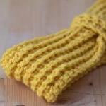 Mustard Yellow Crochet Head..