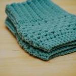 Crochet Boot Cuffs in Paste..