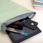 Fold over Fabric Zipper Clu..