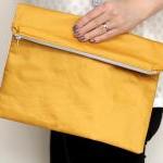 Fold over Zipper Clutch in ..