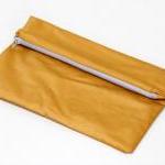 Fold over Zipper Clutch in ..