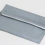 Fold over zipper clutch in ..