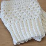 Crochet Boot Cuffs in Cream..