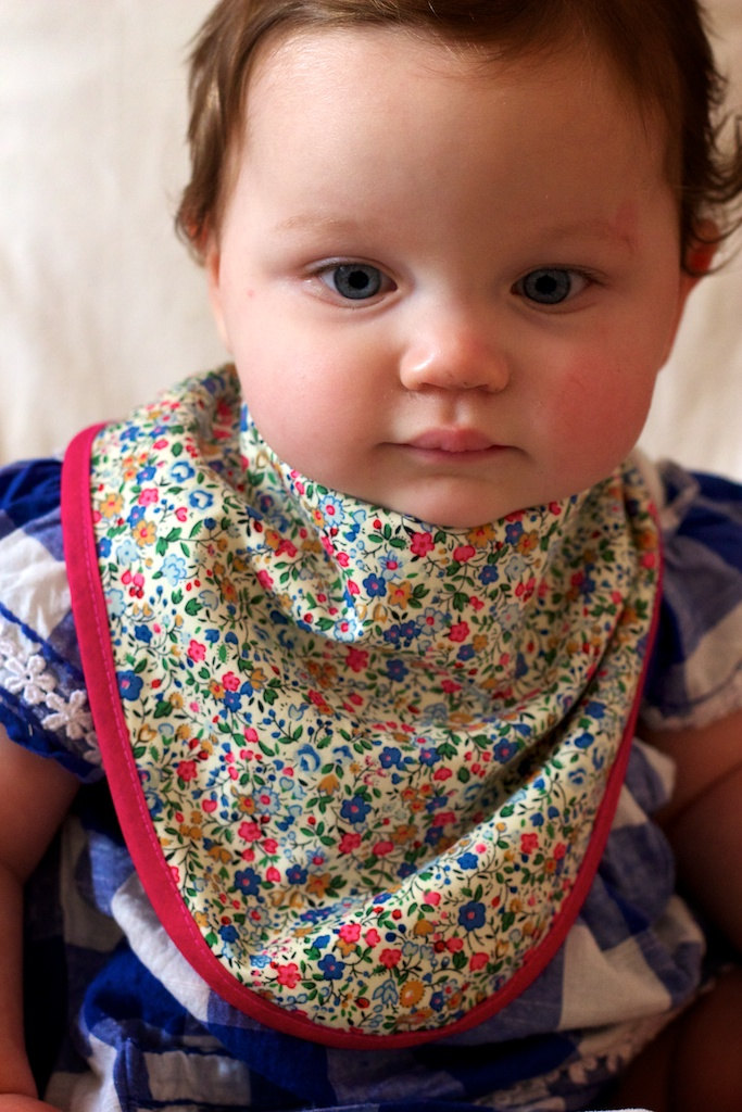 Nellie - Bandana Dribble Bib - floral bib