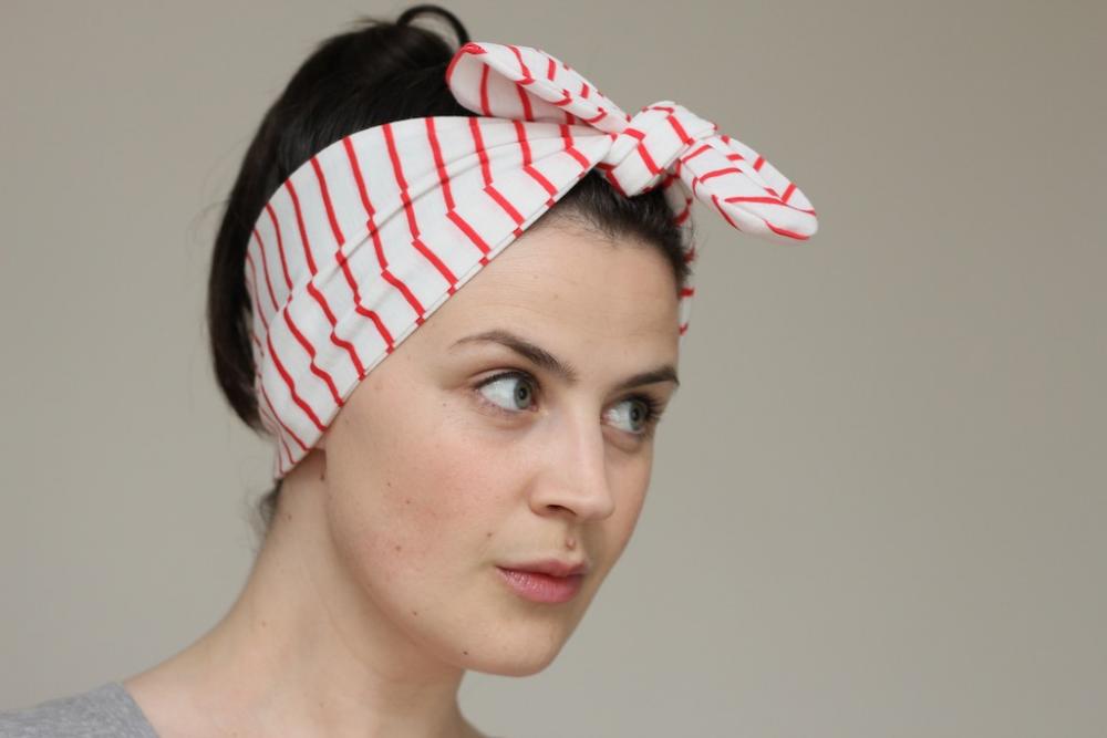 Knot Tie Jersey Turban Headband - Jersey Headscarf