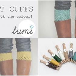 Crochet Boot Cuffs - you pick the colour