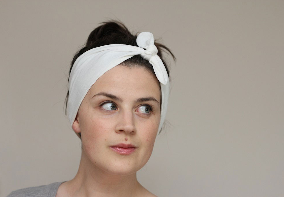 Knot Tie Turban Headband Jersey Headscarf on Luulla